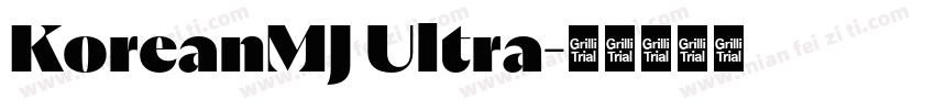 KoreanMJ Ultra字体转换